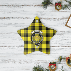 Clan MacLeod of Lewis Modern Tartan Crest Star Ceramic Ornament EK10 MacLeod of Lewis Modern Tartan Tartan Christmas   
