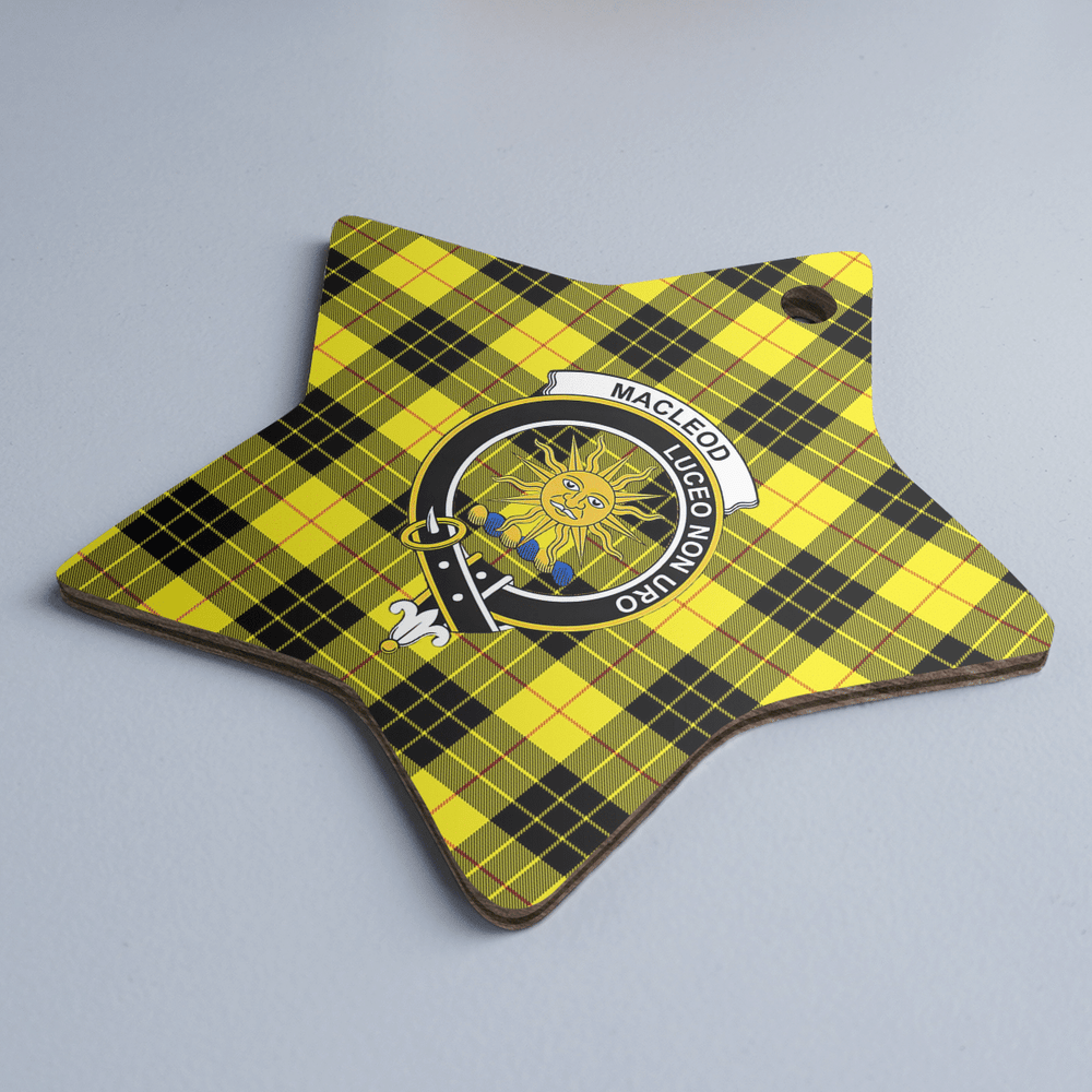 Clan MacLeod of Lewis Modern Tartan Crest Star Ceramic Ornament EK10 MacLeod of Lewis Modern Tartan Tartan Christmas   