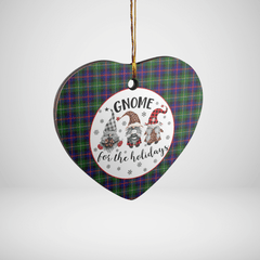 Clan Malcolm Modern Tartan Tartan Crest Gnome Heart Ceramic Ornament BY81 Malcolm Modern Tartan Tartan Christmas   