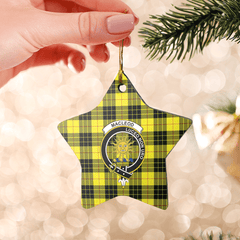 Clan MacLeod of Lewis Modern Tartan Crest Star Ceramic Ornament EK10 MacLeod of Lewis Modern Tartan Tartan Christmas   
