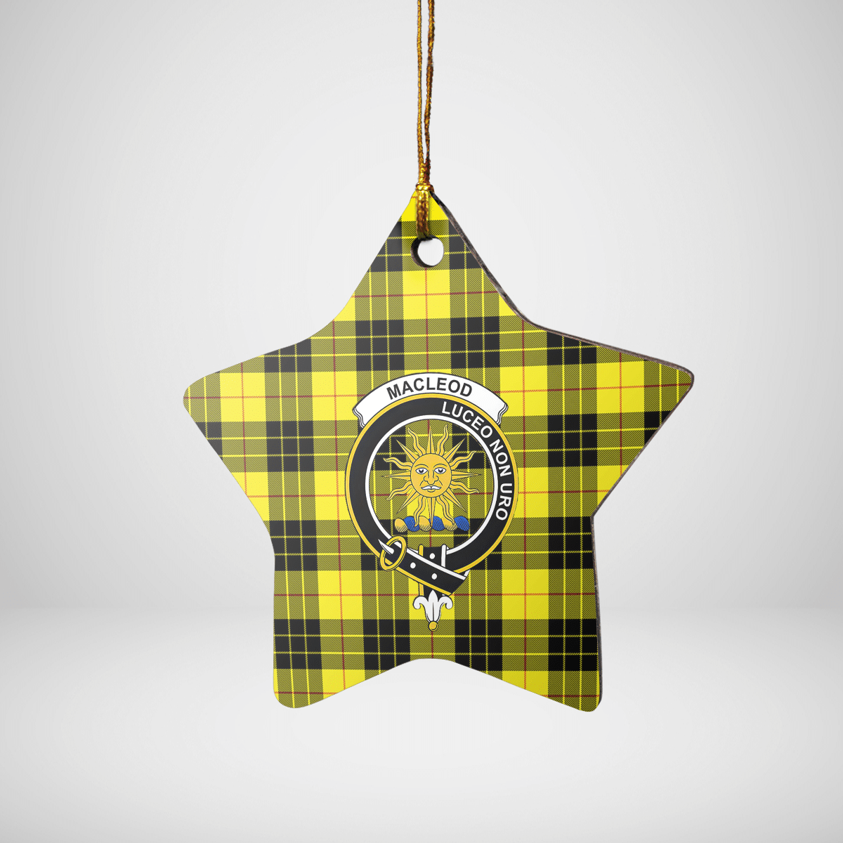 Clan MacLeod of Lewis Modern Tartan Crest Star Ceramic Ornament EK10 MacLeod of Lewis Modern Tartan Tartan Christmas   