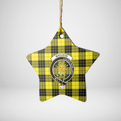 Clan MacLeod of Lewis Modern Tartan Crest Star Ceramic Ornament EK10 MacLeod of Lewis Modern Tartan Tartan Christmas   