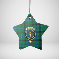 Clan Henderson Ancient Tartan Crest Star Ceramic Ornament AX87 Henderson Ancient Tartan Tartan Christmas   
