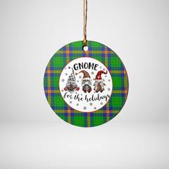 Clan New Mexico Tartan Tartan Crest Gnome Round Ceramic Ornament OK11 New Mexico Tartan Tartan Christmas   