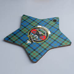Clan MacLeod of Harris Ancient Tartan Crest Star Ceramic Ornament NO71 MacLeod of Harris Ancient Tartan Tartan Christmas   