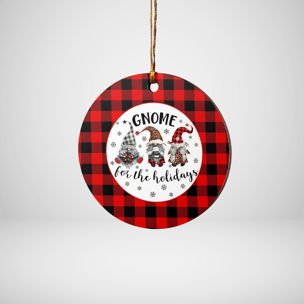 Clan Rob Roy MacGregor Modern Tartan Tartan Crest Gnome Round Ceramic Ornament TA18 Rob Roy MacGregor Modern Tartan Tartan Christmas   
