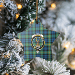 Clan Gordon Ancient Tartan Crest Star Ceramic Ornament WC18 Gordon Ancient Tartan Tartan Christmas   
