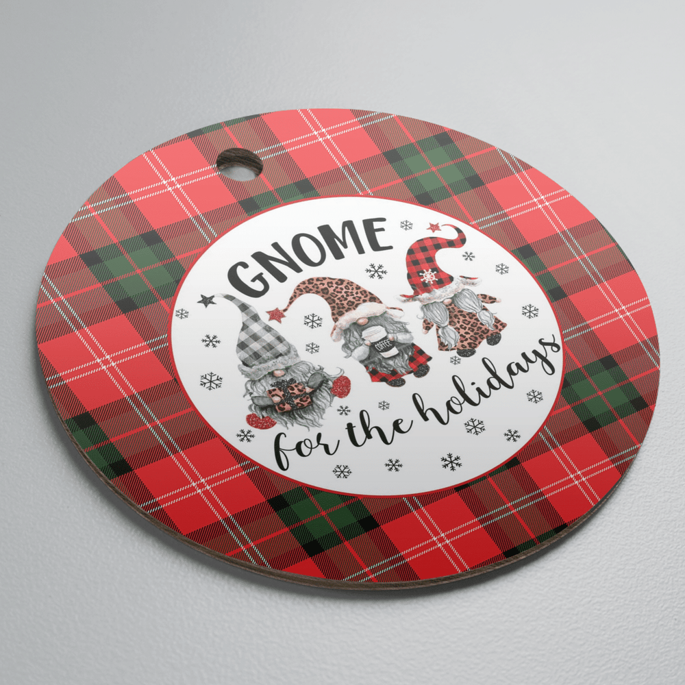 Clan Nesbitt Modern Tartan Tartan Crest Gnome Round Ceramic Ornament PB43 Nesbitt Modern Tartan Tartan Christmas   