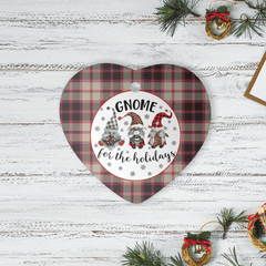 Clan MacPherson Hunting Ancient Tartan Tartan Crest Gnome Heart Ceramic Ornament HJ76 MacPherson Hunting Ancient Tartan Tartan Christmas   