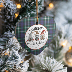 Clan Graham of Montrose Modern Tartan Tartan Crest Gnome Heart Ceramic Ornament KA63 Graham of Montrose Modern Tartan Tartan Christmas   
