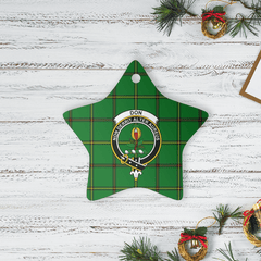 Clan Don (Tribe-of-Mar) Tartan Crest Star Ceramic Ornament UQ53 Don (Tribe-of-Mar) Tartan Tartan Christmas   