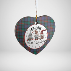 Clan Fletcher of Dunans Tartan Tartan Crest Gnome Heart Ceramic Ornament ON26 Fletcher of Dunans Tartan Tartan Christmas   