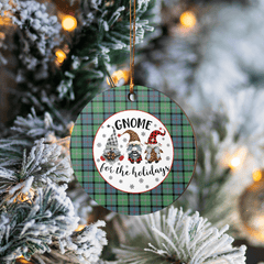 Clan MacThomas Ancient Tartan Tartan Crest Gnome Round Ceramic Ornament GY90 MacThomas Ancient Tartan Tartan Christmas   