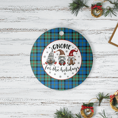 Clan MacLeod of Harris Ancient Tartan Tartan Crest Gnome Round Ceramic Ornament UN22 MacLeod of Harris Ancient Tartan Tartan Christmas   