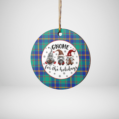 Clan US Marine Tartan Tartan Crest Gnome Round Ceramic Ornament TX27 US Marine Tartan Tartan Christmas   