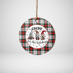 Clan MacDuff Dress Modern Tartan Tartan Crest Gnome Round Ceramic Ornament HN89 MacDuff Dress Modern Tartan Tartan Christmas   