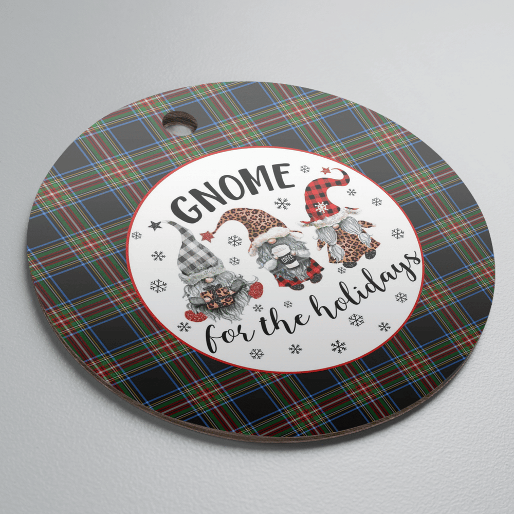 Clan Lyle Tartan Tartan Crest Gnome Round Ceramic Ornament YK38 Lyle Tartan Tartan Christmas   