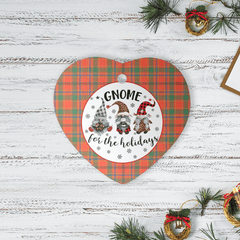 Clan Munro Ancient Tartan Tartan Crest Gnome Heart Ceramic Ornament ZY89 Munro Ancient Tartan Tartan Christmas   