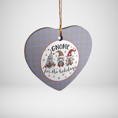 Clan Sir Walter Scott Tartan Tartan Crest Gnome Heart Ceramic Ornament LQ92 Sir Walter Scott Tartan Tartan Christmas   