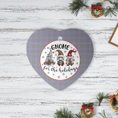 Clan Sir Walter Scott Tartan Tartan Crest Gnome Heart Ceramic Ornament LQ92 Sir Walter Scott Tartan Tartan Christmas   