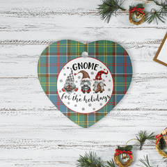 Clan Whitelaw Tartan Tartan Crest Gnome Heart Ceramic Ornament RZ71 Whitelaw Tartan Tartan Christmas   