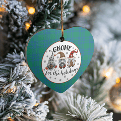Clan Montgomery Ancient Tartan Tartan Crest Gnome Heart Ceramic Ornament EZ16 Montgomery Ancient Tartan Tartan Christmas   
