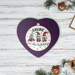 Clan Wardlaw Tartan Tartan Crest Gnome Heart Ceramic Ornament ZH53 Wardlaw Tartan Tartan Christmas   