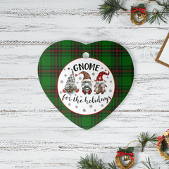 Clan Orrock (Fife) Tartan Tartan Crest Gnome Heart Ceramic Ornament ZL25 Orrock (Fife) Tartan Tartan Christmas   