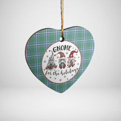 Clan Irvine Tartan Tartan Crest Gnome Heart Ceramic Ornament IG26 Irvine Tartan Tartan Christmas   