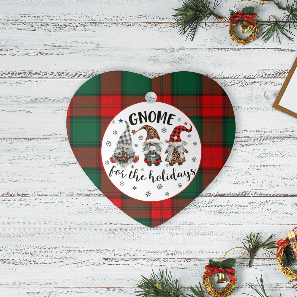 Clan Stewart Atholl Modern Tartan Tartan Crest Gnome Heart Ceramic Ornament CG12 Stewart Atholl Modern Tartan Tartan Christmas   