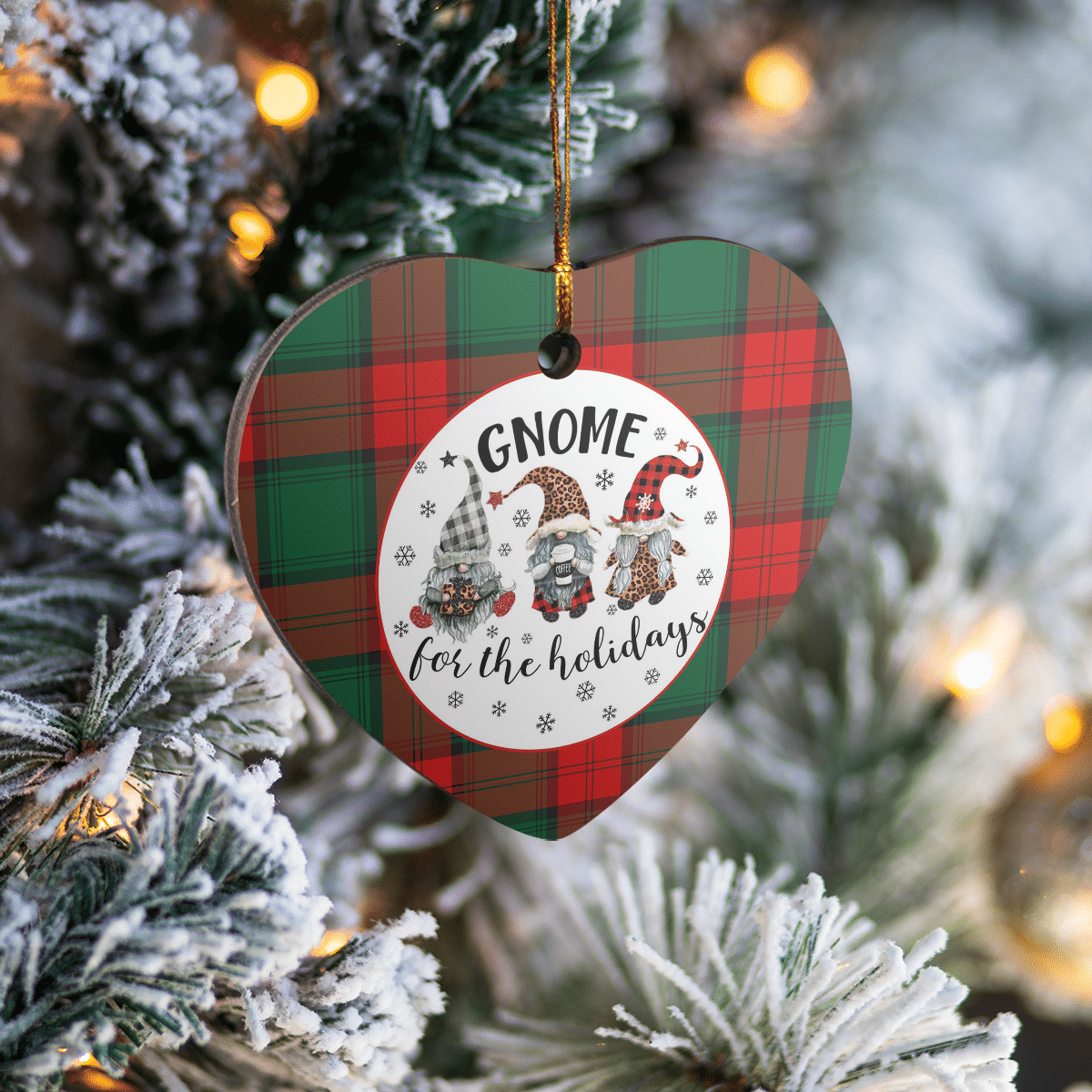 Clan Stewart Atholl Modern Tartan Tartan Crest Gnome Heart Ceramic Ornament CG12 Stewart Atholl Modern Tartan Tartan Christmas   