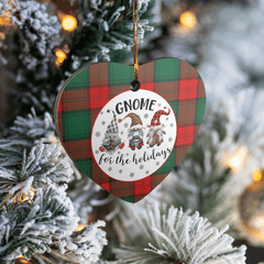 Clan Stewart Atholl Modern Tartan Tartan Crest Gnome Heart Ceramic Ornament CG12 Stewart Atholl Modern Tartan Tartan Christmas   