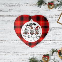 Clan MacIver Modern Tartan Tartan Crest Gnome Heart Ceramic Ornament QZ29 MacIver Modern Tartan Tartan Christmas   