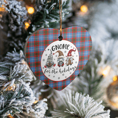 Clan Pentland (Edinburgh) Tartan Tartan Crest Gnome Heart Ceramic Ornament RT91 Pentland (Edinburgh) Tartan Tartan Christmas   