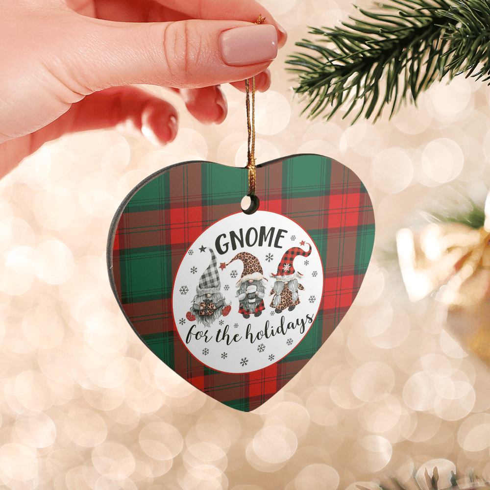 Clan Stewart Atholl Modern Tartan Tartan Crest Gnome Heart Ceramic Ornament CG12 Stewart Atholl Modern Tartan Tartan Christmas   