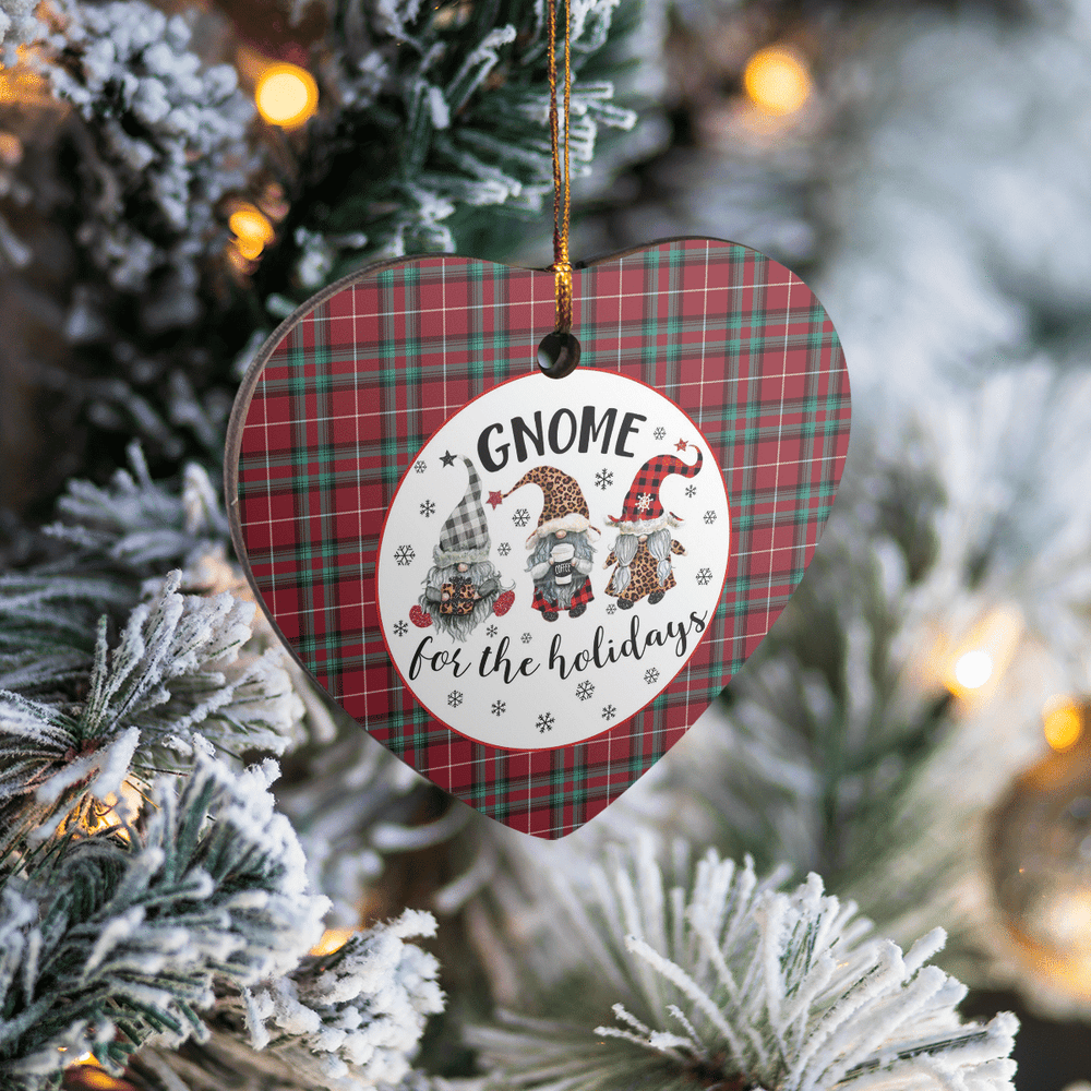 Clan Stewart (Stuart) of Bute Tartan Tartan Crest Gnome Heart Ceramic Ornament BN26 Stewart (Stuart) of Bute Tartan Tartan Christmas   