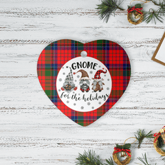 Clan Nicolson Modern Tartan Tartan Crest Gnome Heart Ceramic Ornament ZI85 Nicolson Modern Tartan Tartan Christmas   