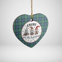 Clan Sinclair Hunting Ancient Tartan Tartan Crest Gnome Heart Ceramic Ornament CW89 Sinclair Hunting Ancient Tartan Tartan Christmas   
