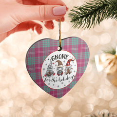 Clan Crawford Ancient Tartan Tartan Crest Gnome Heart Ceramic Ornament DT20 Crawford Ancient Tartan Tartan Christmas   