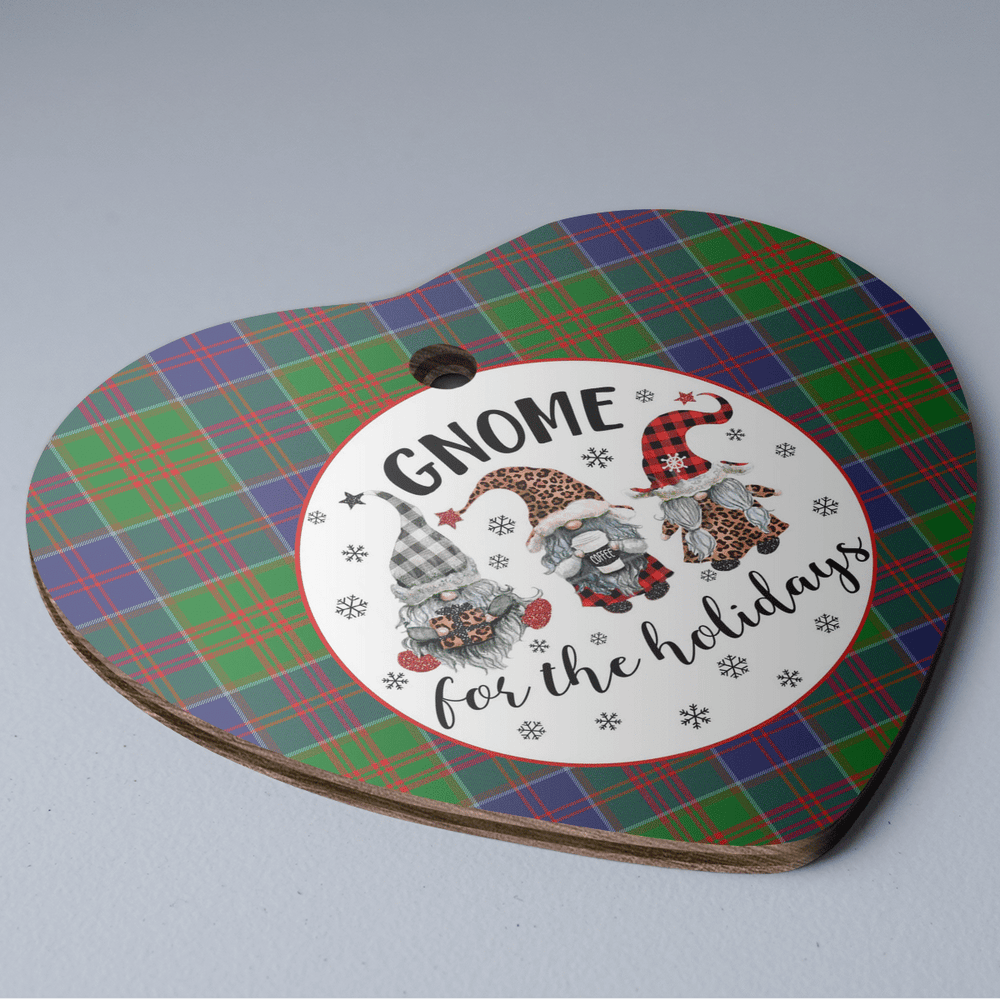 Clan Stewart of Appin Hunting Modern Tartan Tartan Crest Gnome Heart Ceramic Ornament LO99 Stewart of Appin Hunting Modern Tartan Tartan Christmas   