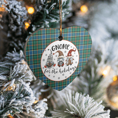 Clan Ogilvie Hunting Ancient Tartan Tartan Crest Gnome Heart Ceramic Ornament FL87 Ogilvie Hunting Ancient Tartan Tartan Christmas   