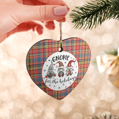 Clan Ogilvie of Airlie Ancient Tartan Tartan Crest Gnome Heart Ceramic Ornament BG20 Ogilvie of Airlie Ancient Tartan Tartan Christmas   