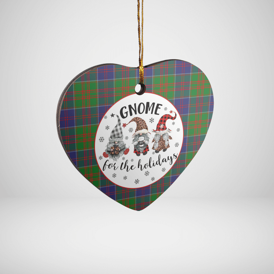 Clan Stewart of Appin Hunting Modern Tartan Tartan Crest Gnome Heart Ceramic Ornament LO99 Stewart of Appin Hunting Modern Tartan Tartan Christmas   