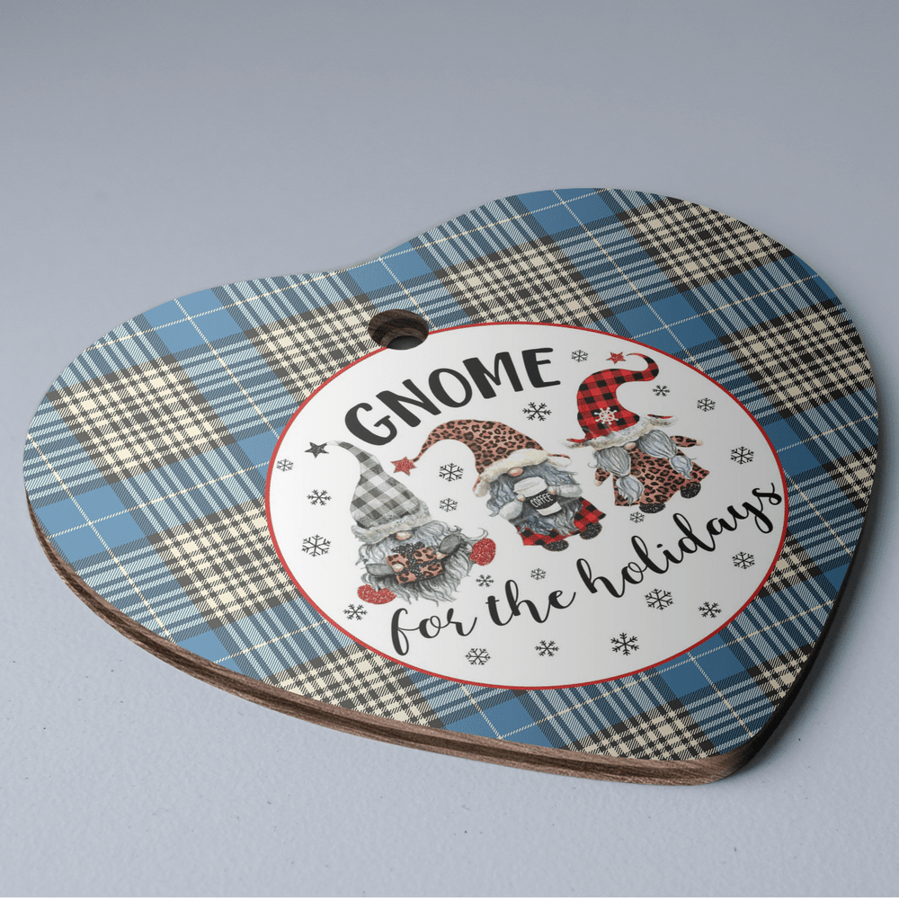Clan Napier Ancient Tartan Tartan Crest Gnome Heart Ceramic Ornament PX20 Napier Ancient Tartan Tartan Christmas   