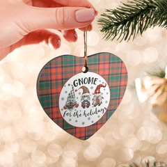 Clan Stewart of Appin Ancient Tartan Tartan Crest Gnome Heart Ceramic Ornament PF43 Stewart of Appin Ancient Tartan Tartan Christmas   