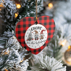 Clan Rob Roy MacGregor Modern Tartan Tartan Crest Gnome Heart Ceramic Ornament JO57 Rob Roy MacGregor Modern Tartan Tartan Christmas   