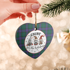 Clan Sinclair Hunting Modern Tartan Tartan Crest Gnome Heart Ceramic Ornament OZ99 Sinclair Hunting Modern Tartan Tartan Christmas   