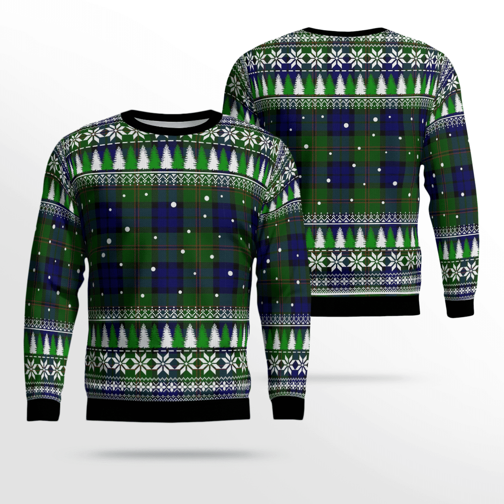 Clan Dundas Modern Tartan Christmas Ugly Sweater WL87 Dundas Modern Tartan Tartan Ugly Sweater   