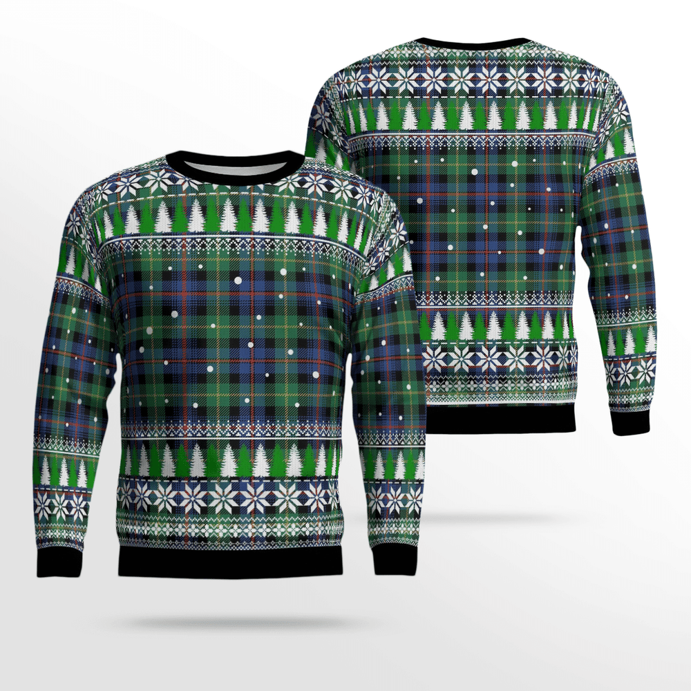Clan Farquharson Ancient Tartan Christmas Ugly Sweater ZO45 Farquharson Ancient Tartan Tartan Ugly Sweater   