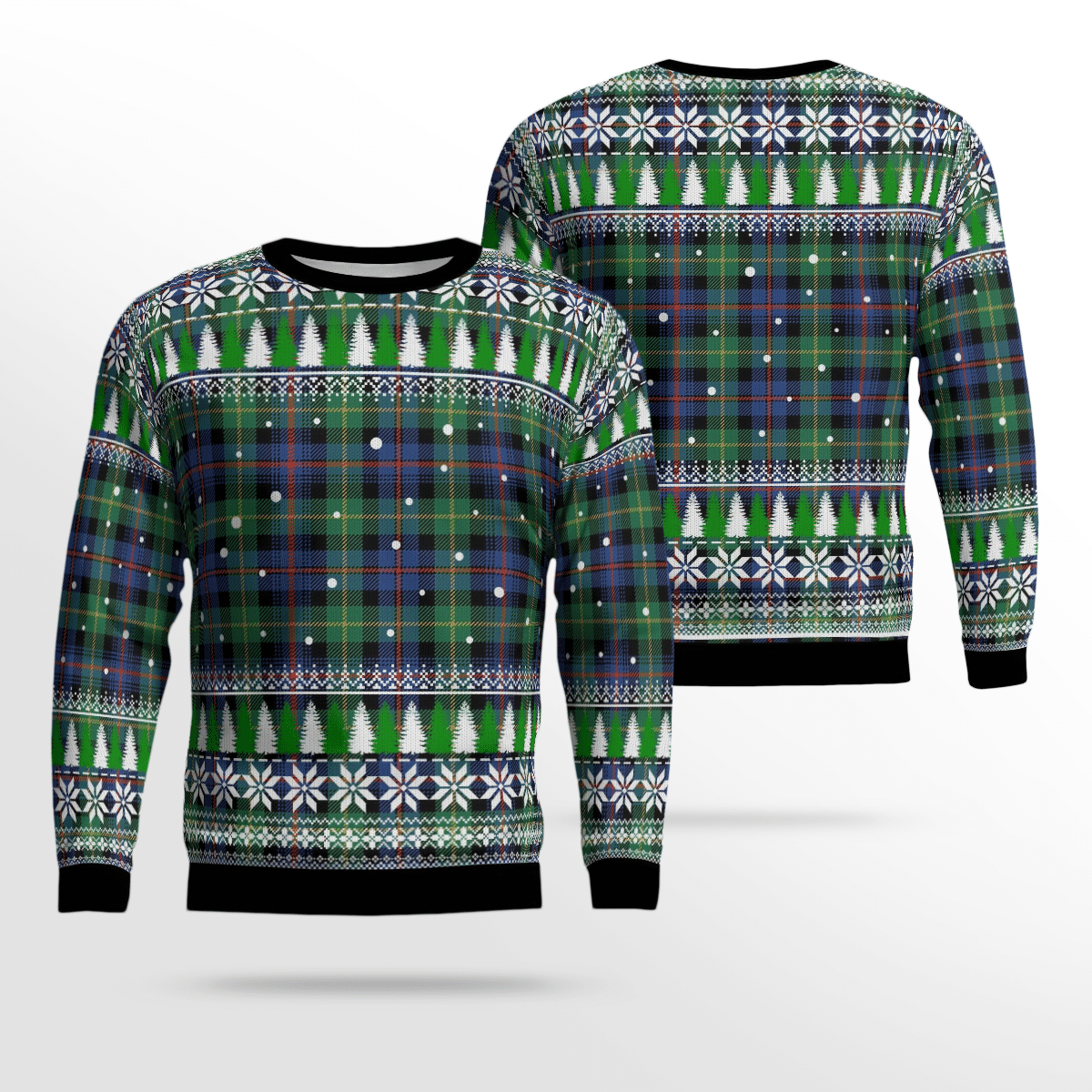 Clan Farquharson Ancient Tartan Christmas Ugly Sweater ZO45 Farquharson Ancient Tartan Tartan Ugly Sweater   